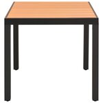 vidaXL Ensemble à manger de jardin 5 Pièces aluminium noir