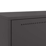 vidaXL Buffet haut noir 68x39x111 5 cm acier