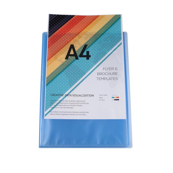 Protège-documents En Polypropylène Semi Rigide Kreacover® Chromaline 40 Vues - A4 - Couleurs Assorties - X 20 - Exacompta