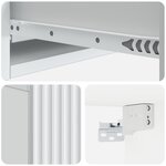 vidaXL Table d'appoint murale Blanc 59 x 34 5 x 17 cm