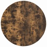 vidaXL Plateau de table Chêne fumé 60 x 60 x 1 5 cm Bois d'ingénierie