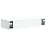vidaXL Table d'appoint murale Blanc 87 5 x 34 5 x 17 cm