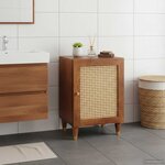 vidaXL Cabinet de salle de bain avec étagère Marron 38 x 33 5 x 58 cm