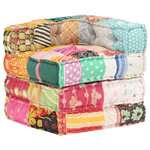 vidaXL Pouf modulaire Patchwork Tissu