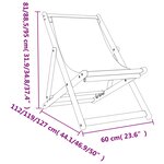 vidaXL Chaises de plage pliables lot de 2 rouge tissu