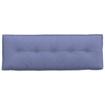 vidaXL Coussin de Dos Bleu denim 140 x 19 x 50 cm tissu