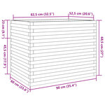 vidaXL Jardinière 90x60x68 5 cm bois de pin massif