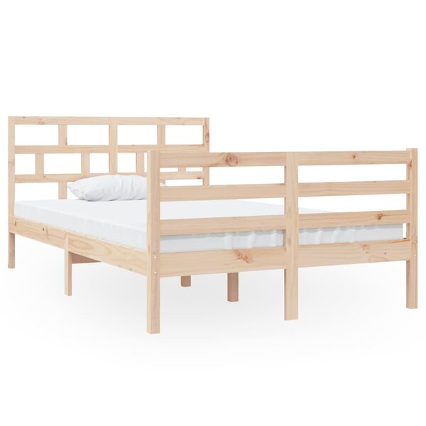 vidaXL Cadre de lit sans matelas bois massif