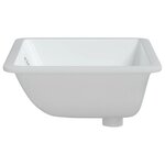 vidaXL Évier salle de bain blanc rectangulaire céramique
