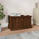 vidaXL Boîte de rangement chêne marron 50x30x28 cm bois d'ingénierie