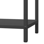 vidaXL Portant de bois chauffage noir 40x25x90 cm