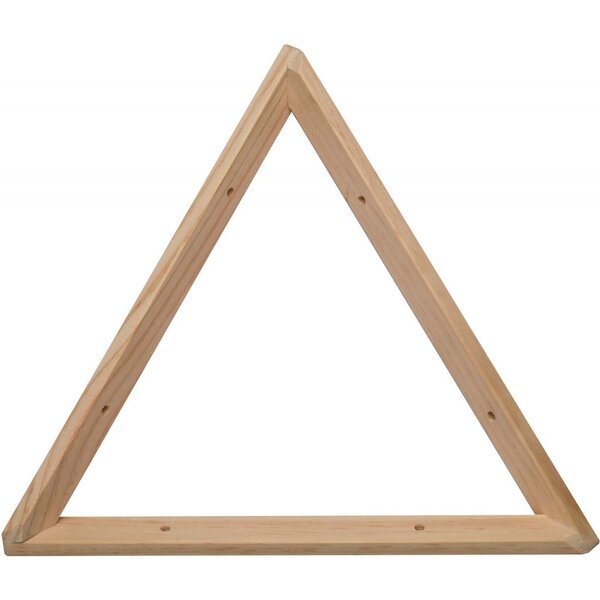 Equerre triangle en pin brut 30 cm