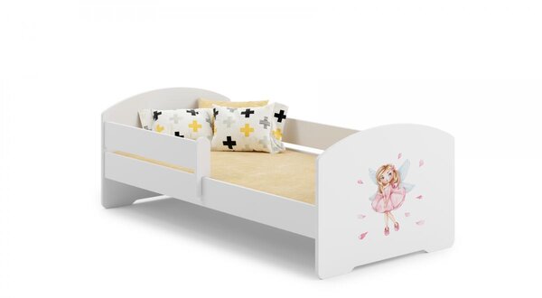 Lit enfant LUK BAR 140x70 Fée rose avec matelas