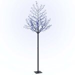 vidaXL Sapin de Noël 600 LED bleues Cerisier en fleurs 300 cm