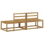 vidaXL Canapé d'extérieur en bout 2 Pièce Blanc 182 5 x 63 x 73 cm