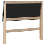 vidaXL Tête de lit capitonnée Gris clair 100 cm Pin massif