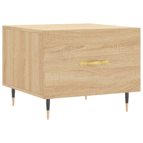 vidaXL Table basse Chêne sonoma 50x50x40 cm Bois d'ingénierie