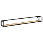 vidaXL Étagères murales 2 Pièces 160 cm Bois de manguier brut