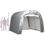 vidaXL Tente de rangement 300x300 cm Acier Gris