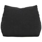 vidaXL Coussin de Dos Noir 45 x 20 x 35 cm Tissu en velours côtelé