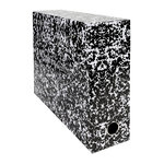 Boîte de classement carton tradition dos 9 cm- blanc - lot de 5 - exacompta