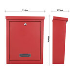 Boîte aux lettres rouge profirst mail pm 470