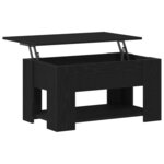vidaXL Table basse Chêne noir 79 x 49 x 41 cm Bois d'ingénierie