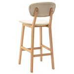 vidaXL Tabourets de bar lot de 2 crème tissu