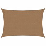 vidaXL Voile d'ombrage 160 g/m² Taupe 2x3 m PEHD