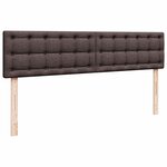 VidaXL Cadre de lit ottoman avec matelas marron foncé 200x200 cm tissu