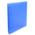 Classeur 4 Anneaux 30 Mm Polypropylène Chromaline - A4 Maxi - Bleu - X 10 - Exacompta