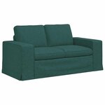 vidaXL Canapé Vert foncé 162 x 80 x 82 cm tissu