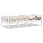 vidaXL Lit pour enfants sans matelas blanc 90x200cm bois de pin massif