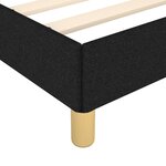vidaXL Cadre de lit sans matelas avec tête de lit noir 90x190 cm tissu