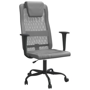 Chaise fauteuil siège de bureau informatique étude réglable en hauteur gris 02_0024066