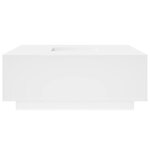 vidaXL Table basse blanc 100x100x40 cm bois d'ingénierie