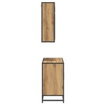 vidaXL Ensemble de mobilier de salle de bain 2 Pièces Chêne artisanal