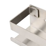vidaXL Étagère de douche 23x6 5x6 cm acier inoxydable 304 brossé