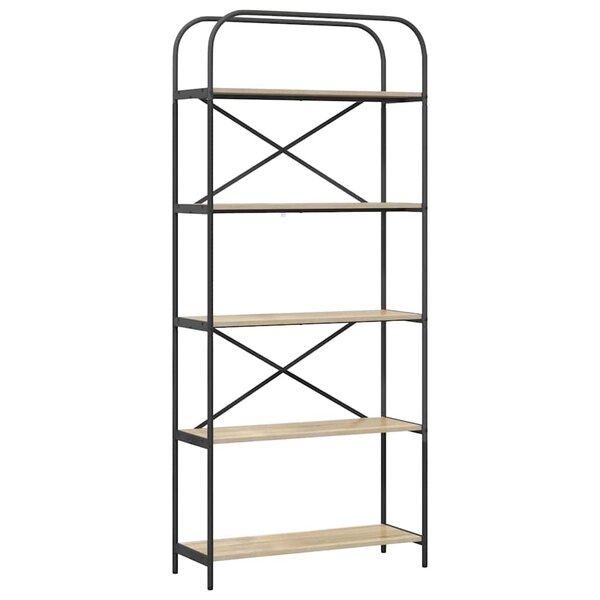 vidaXL Étagère Chêne sonoma 80 x 30 x 183 cm Bois d'ingénierie