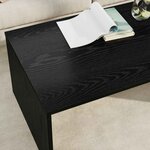 vidaXL Table basse Chêne noir 95 x 50 x 34 cm Bois d'ingénierie