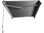 Store banne en aluminium "ombra" - 3 x 2 m - gris foncé
