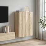 vidaXL Armoire Murale Chêne Sonoma 66 x 34 5 x 92 cm Bois d'ingénierie