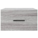 vidaXL Tables de chevet murales 2 Pièces sonoma gris 35x35x20 cm