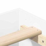 vidaXL Cadre de lit sans matelas blanc 150x200 cm bois d'ingénierie