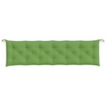 vidaXL Coussins de banc de jardin lot de 2 vert mélangé tissu