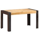 vidaXL Table de salle à manger 140x70x76 cm Bois de manguier brut