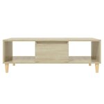 Vidaxl table basse chêne sonoma 103 5x60x35 cm aggloméré