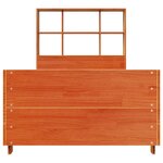 vidaXL Cadre de lit sans matelas cire marron 90x200 cm bois pin massif