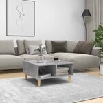vidaXL Table basse gris béton 60x60x30 cm bois d'ingénierie