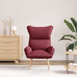 vidaXL fauteuil Bordeaux 69 x 74 x 93 cm Tissu Sherpa